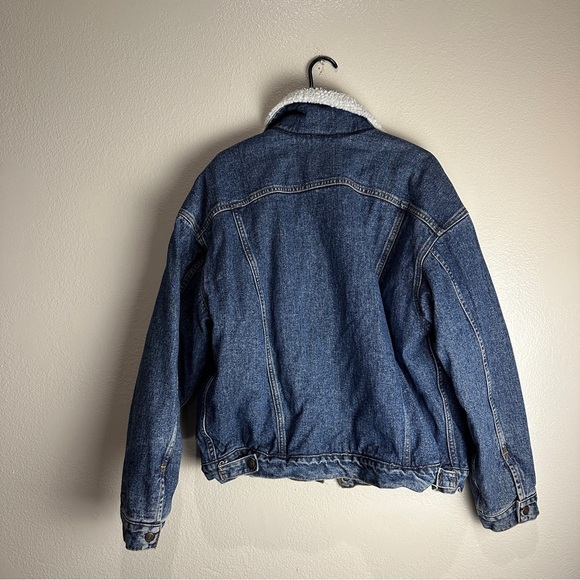 Vintage Levis Denim Sherpa Jacket 1850 Size XL - Picture 5 of 11